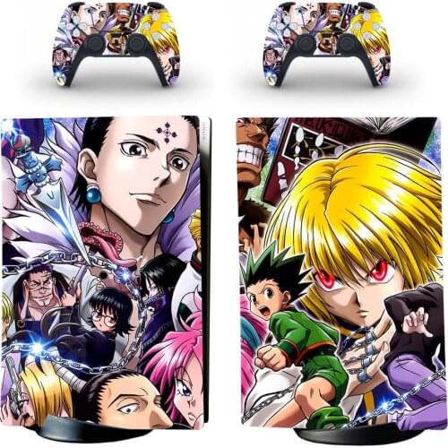 Hunter X Hunter PS5 Digital Edition Skin Sticker Decal Cover for PlayStation 5 Console and 2 Controllers PS5 Skin Sticker
