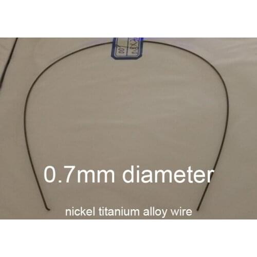 0.7mm nitinol Memory wire Medical grade NiTi shape memory line chromel alloy nickel titanium alloy wire Fishing gear tip bar