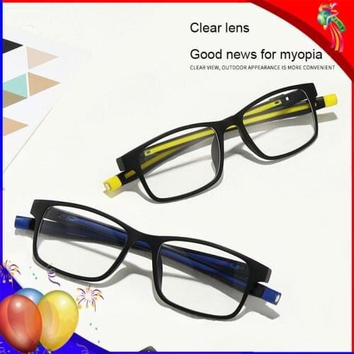 Eyeglasses Frame 5 Magnetic Clips On Sunglasses Men Women Polarized Magnet Clip On Optical Prescription Glasses Frame Square TR