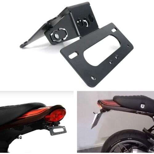 Fit For Kawasaki Z900RS 2018 2019 2021 Motorcycle Rear Tail Tidy Fender Eliminator Kit License Plate Holder Bracket Black