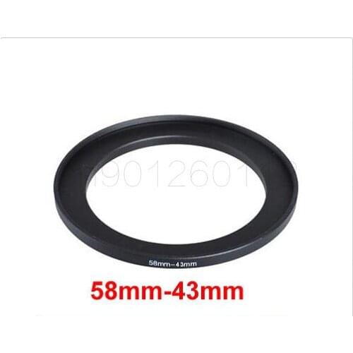 58mm-43mm 58-43 mm 58 to 43 Step down Filter Ring Adapter For filters adapters LENS LENS hood LENS CAP