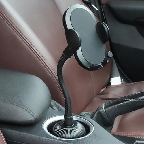 Adjustable Creative Auto Cup Cradle Slim Phone Bracket Memory Hose Car Phone Rack Steady for Automobile