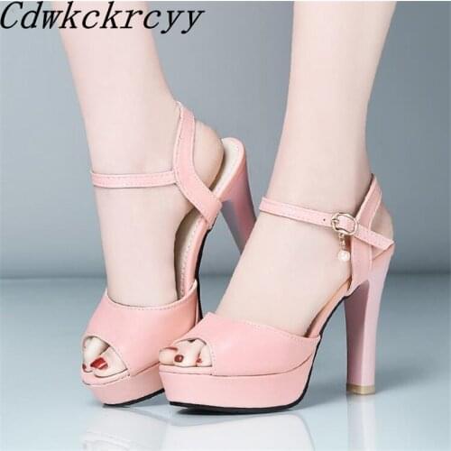 Summer New pattern fashion Europe and America Fish mouth Women sandals Simplicity temperament Rome Women sandals size 34-45