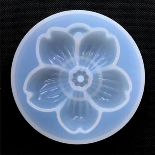 Sakura Silicone Mold Big Cherry Blossom Mold Flower Charm DIY Floral Mold Resin Art Supplies Silicone Mold for Resin