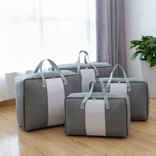 3PCS / LOT Nonwoven Dustproof Storage Bag Large Capacity Quilts Clothes Portable Organizer Package Three Sizes