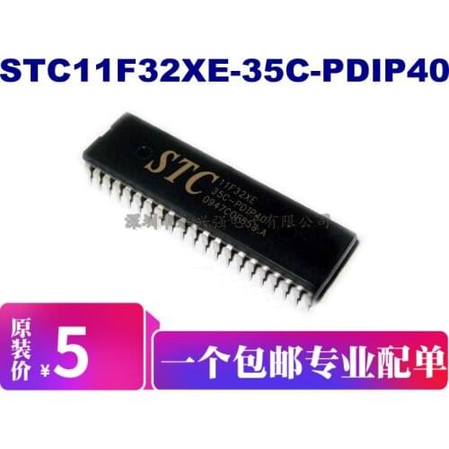 5pieces STC11F32XE-35C-PDIP40