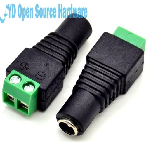 5 x Male + 5 x Female 2.1x5.5mm DC Power Cable Jack Adapter Connector Plug Led Strip CCTV Camera Use 12V