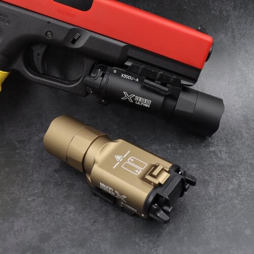 500 Lumens High Output Tactical X300 Ultra Pistol Gun Light X300U Weapon Light Lanterna Flashlight Glock 1911 Pistol Light