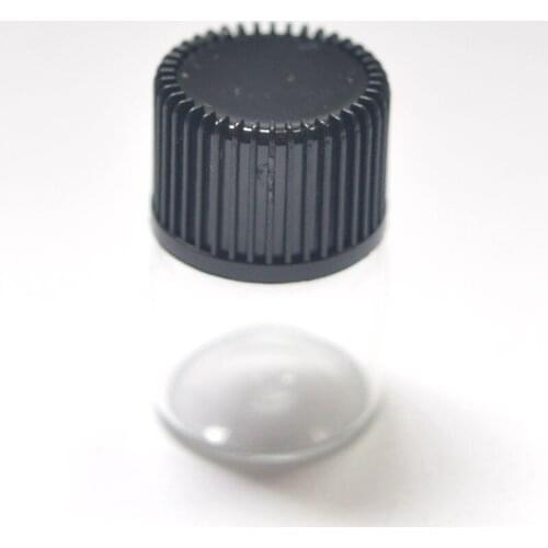 500pcs 1ml Small Clear Glass Bottle with Orifice Reducer and Cap Mini 1/4 Dram Essential Oil Liquid Perfume Vials