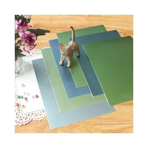 A4 Green Series COLOUR SHADES Smooth BOARD 250GSM Craft Paper Cardstock Party Gift Card Decor DIY Scrapbooking Paper Pack