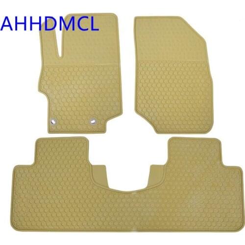 Car Rubber Floor Mats Anti-Slip Mat Carpet Feet Pads Custom Fit For Citroen C3-XR Left Hand Drive