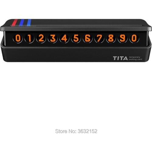 Car Parking Card Drawer Style Car Parking Telephone Number Car Sticker For Hyundai elantra ix35 solaris accent i30 ix25 tucson