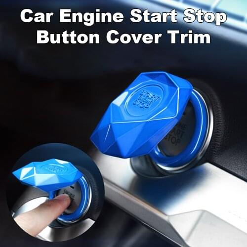 Car Ignition Switch Decorative Ring One-click Start Stop Decoration Sticker Start Stop Engine Push Button Protective Cover