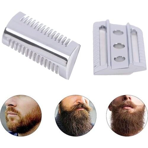 Chrome Slant Safety Razor Replacement Head Original Shaver Shaving Parts For Men