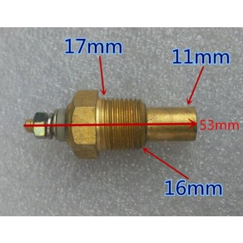 Oil temperature/water temperature gauge sensor for weifang engine 495/K4100 series diesel engine parts