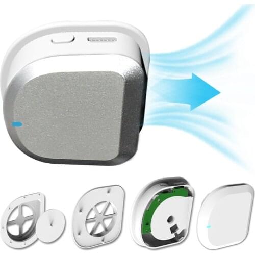 Electric Face Fan for Air Purifying, Sports Mini Battery Powered Fan for Gardening, Outdoor Resist Dusts, PM2.5, Smoke