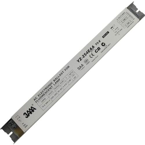 3AAA YZ-254EAA T5-E 220-240V 2x54W Fluorescent Lamp AC Electronic Ballasts for 2 Lamps