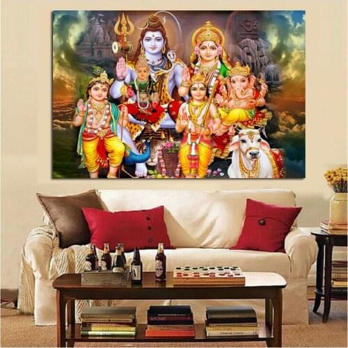 Indian Art Hindu God Figure Religious full square/round 5d diy diamond painting rhinestone embroidery mosaic needlework