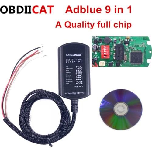 A Quality Full Chip OBDIICAT OBD2 Adblue 9in1 Upgrade Adblue 8 IN 1 For Truck Ad Blue Emulator for Heavy Duty Trucks
