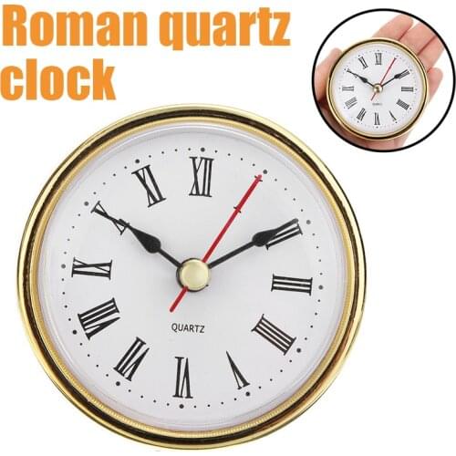Classic Clock Craft Quartz Movement 2-1/2" (65mm) Round Clocks Head Insert Roman Number Mayitr