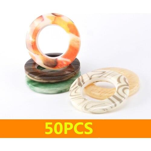 50 pcs Low Noise Curtain Rod Ring Eyelet Ring For Drapery Inner dia 40mm 11 Colors for curtains ring roman grommet for curtains