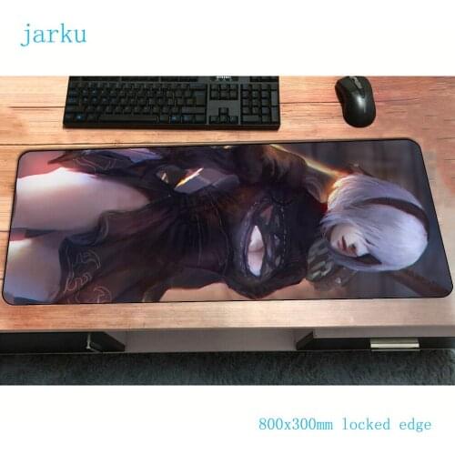 NieR Automata mousepads 800x300x3mm pad to mouse notbook computer mouse pad large gaming padmouse gamer keyboard mouse mats