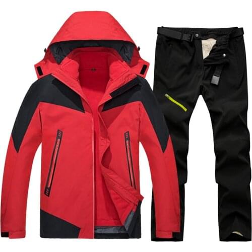 Ski Suit Men Winter Outdoor Skiing Snowboard Jacket And Pants Waterproof Windproof Snow Costume Hot Ski Equipment Ski Jacket Men