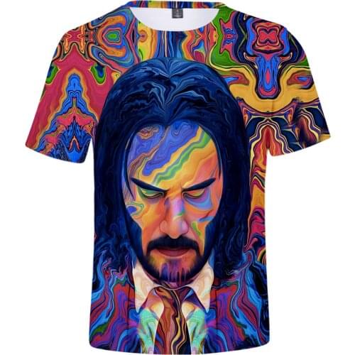 2019 The Film 3D John Wick Men/Women T Shirt Fashion John Wick 3 Print Tshirt Hot Summer Short Sleeve Hip Hop Men Shirt Top