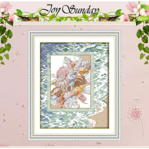 Conch Patterns Counted Cross Stitch 11CT 14CT Cross Stitch Set Wholesale Cross-stitch Kit Embroidery Needlework