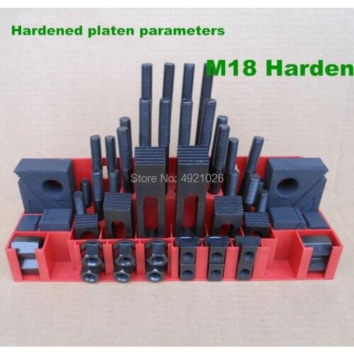 Clamping set m18 m20 56pcs Highquality hardness steel quality milling machine,mill clamp kit clamping tool