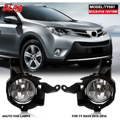 DLAA For RAV4 2013 2014 2015 Front Fog Lights Car Styling Spot Light Fog Lamps With Switch - 1 Pair