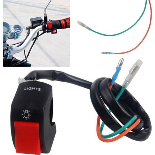 Motorcycle Switches push button switch Bullet Connector Handlebar Switches ON/OFF Button Connector Motorbike Accessories