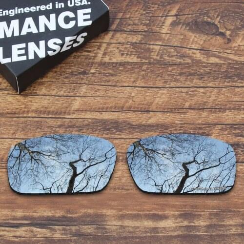 ToughAsNails Resist Seawater Corrosion Polarized Replacement Lenses for Oakley Crankshaft Sunglasses Metallic Silver (Lens Only)