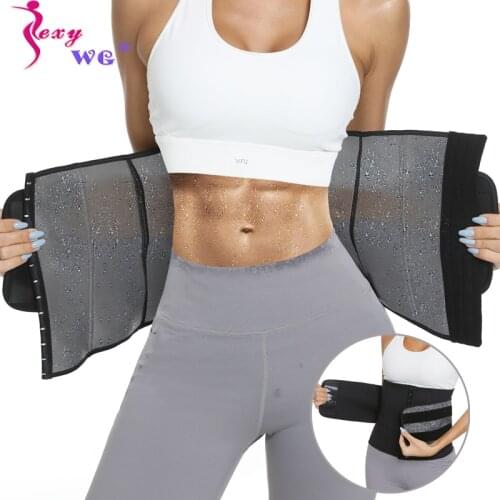 SEXYWG Waist Trainer Sauna Belt Women Slimming Belt Modeling Strap for Weight Loss Body Shaper Workout Fitness Trimmer Cincher