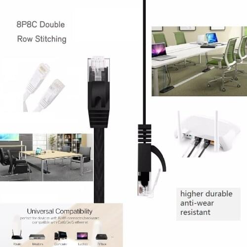 LNYUELEC Ethernet Cable Cat6 Lan Cable UTP CAT 6 RJ45 Network Cable 1m 3m 20m Patch Cord for Laptop Router RJ45 Network Cable