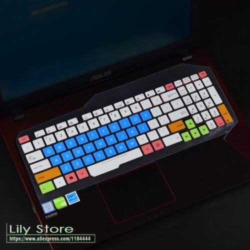 Silicone For Asus Rog Fx73Vd Kx53Ve Fx53Vd Zx53Ve Zx73Vd Gl553 Fx553 Zx53Vd Gl553Vw 15 15.6 Inch Laptop Keyboard Cover Protector