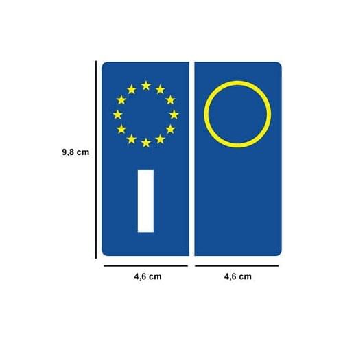 Status symbol Italy European car door stickers regulation size vg 99 S0502 sent from Italy