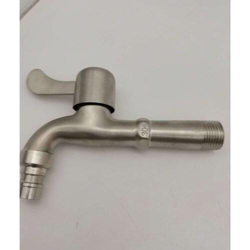 G1/2" Medium-length Stainless Steel Washing Machine Faucet, Quick Opening Faucet, Balcony Mop Pool Spout