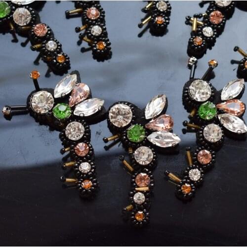 Explosion models hand beaded patch insect cloth stickers clothes shoes bag decoration DIY accessories applique