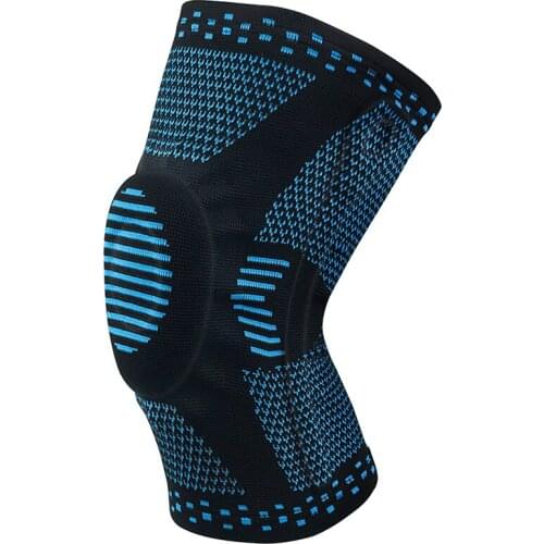 1 pcs Nylon Elastic Sports Knee Pads Breathable Knee Support Brace Running Fitness Hiking Cycling Knee Protector silicone pad