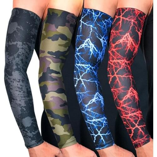 1pc Outdoor Sports Gym Fitness Elbow Sleeve Arm Protector Pad Basketball Elastic Joint Sleeve Breathbable Sun Protection Cuff