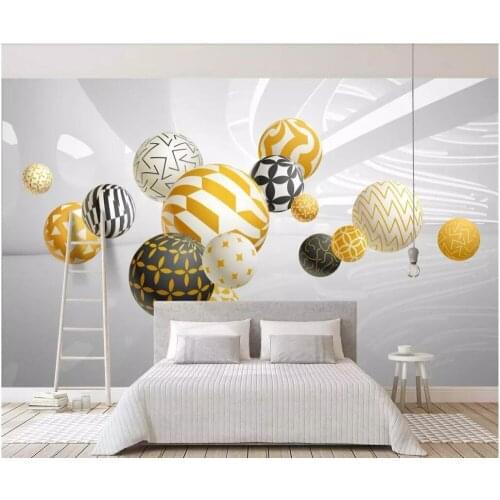 Custom photo 3d room wallpaper Modern minimalist 3D spherical geometry space background 3d wall murals wallpaper for walls 3 d