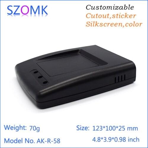 4 pcs, 123*100*25mm abs plastic electronics enclosure box RFID card reader sensor shell box electronics junction box plastic box