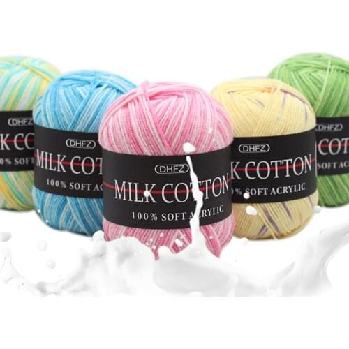 50g/PC Mix Colors Thread Strings Cotton Blended Yarn For Cotton Wool Yarn Hand Knitted Yarn DIY Craft Knit Sweater Scarf Hat