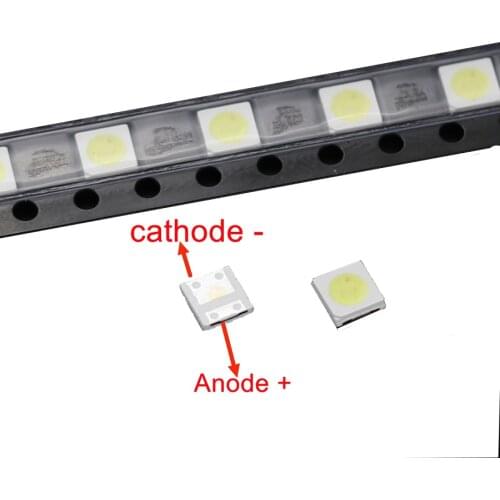 50pcs Diodes TV Backlight 1W 3V 3535 SMD LED Televisao Cold White 100lm 3535 3537 Cool White Backlit LCD Backlight for TV Repair