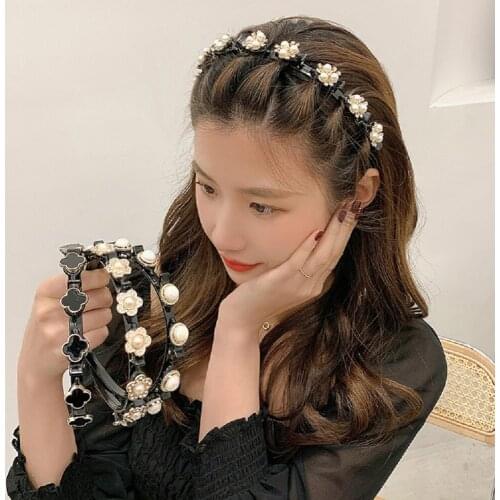 Double Bangs Hairstyle Make Up Hairpins Headbands Thin Plastic Hair Bands Clips Braided Hair Tools for Women Styling Accessories