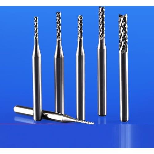 Imported tungsten steel alloy PCB milling cutter circuit board circuit board carving knife gong knife corn milling cutter end mi