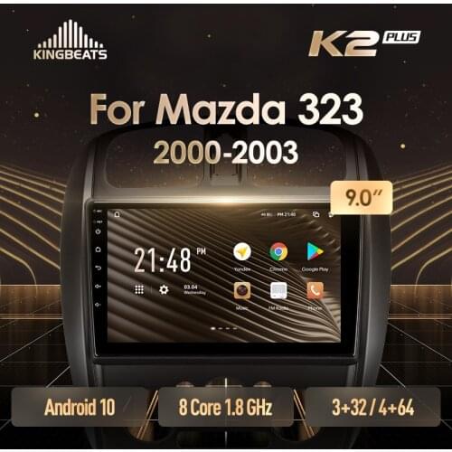 KingBeats Android Octa-Core head unit HU 4G in Dash Car Radio Multimedia Video Player Navigation GPS For Mazda 323 BJ 2000 - 2003 no dvd 2 din Double Din Android Car Stereo 2din