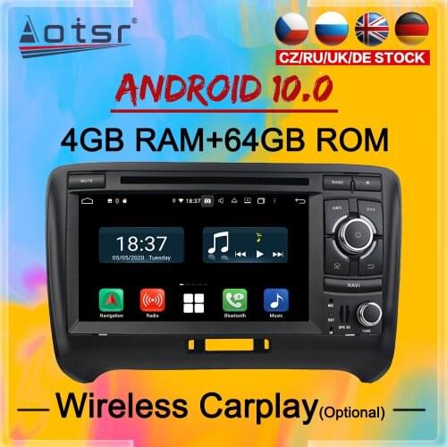 For Audi TT Android Multimedia Radio 2006 - 2013 Car Autoradio DVD Player cassette recorder Head unit GPS Navi Stereo Audio 2din