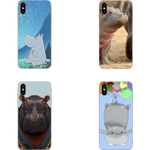 Soft TPU Print Case For Apple iPhone 11 Pro XS Max XR X 8 7 6 6S Plus 5 5S SE 4 4S Hippo Animal Cartoon